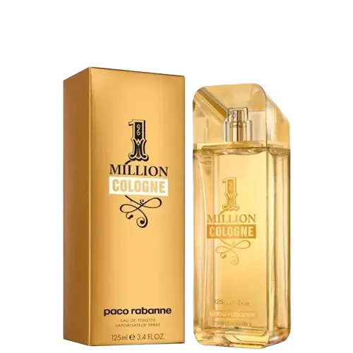 Perfume One Million cologne de Paco Rabanne para Hombre con notas cálidos especiadas, canela y cítricas