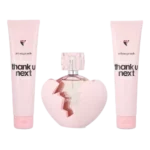 Estuche Thank U Next de Ariana Grande para mujer con notas dulces