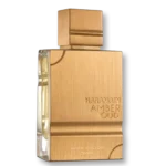 Fragancia Amber Oud Gold de Al Haramain unisex con melón, piña y ambar
