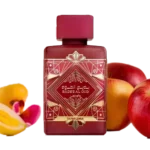 Perfume Bade'e Al Oud Sublime de Lattafa Perfumes unisex con notas de manzana, ciruela y vainilla