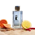 Perfume K de dolce gabbana para hombre con notas de naranja, pimiento morrón y vetiver