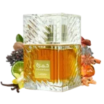 Perfume Khamrah de Lattafa para Hombres y Mujeres con notas de canela, dátiles y vainilla