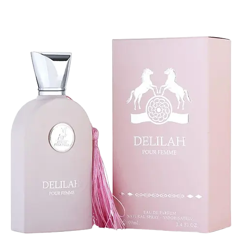 Perfume Delilah Maison Alhambra para Mujer con notas de rosas, afrutadas y florales