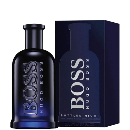 Perfume Boss Bottled Night 200 ml Hugo Boss para Hombre con notas amaderadas, violetas y atalcadas