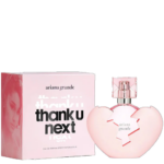 Fragancia Thank U Next de Ariana Grande para mujer con notas dulces, de coco afrutadas