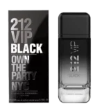Perfume 212 VIP Black de 200 ml edp de Carolina Herrera para hombres con notas aromáticas, avainilladas y especiadas suaves