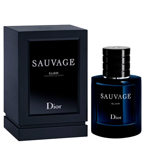 Perfume Sauvage elixir 60 ml de Dior para hombre con notas frescas especiadas, de ámbar y cítricas